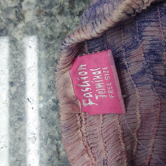 Embroidered Tie Dye Maxi Dress in Pink & Purple - Picture 8 of 10